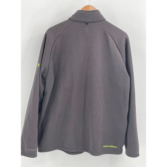 Under Armour Sweatshirt Full Zip Men XL Storm Lined Gray‎ - Picture 2 of 13